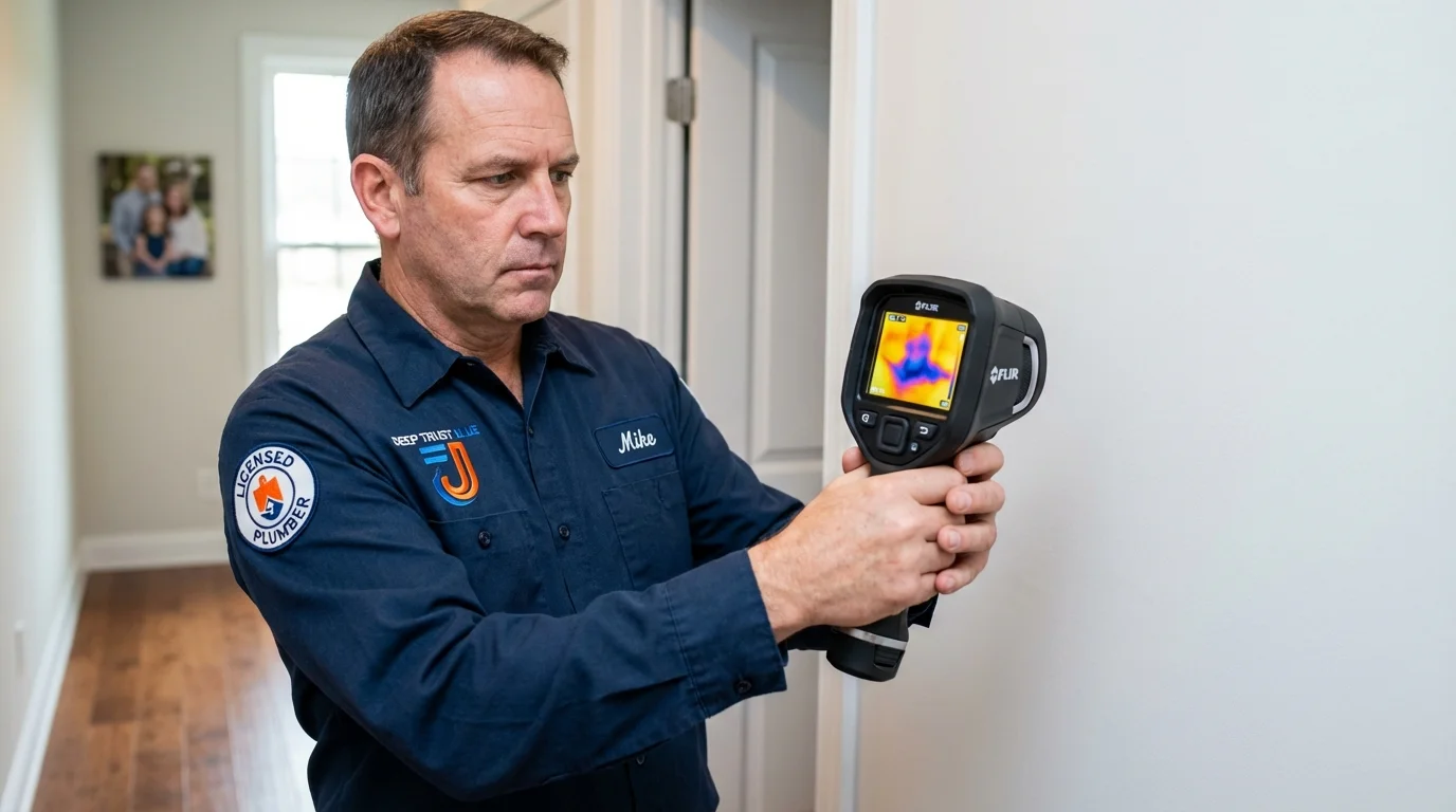 Thermal imaging leak detection by Johns Plumbing LLC in East Spencer